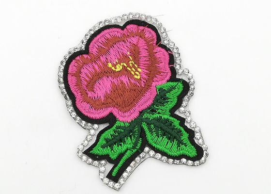 China Empfindliches Blumen-Eisen auf Flecken, gestickte Blume appliziert helle Farbe fournisseur